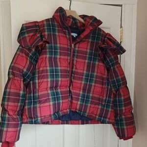 Hill House Plaid Puffer Jacket